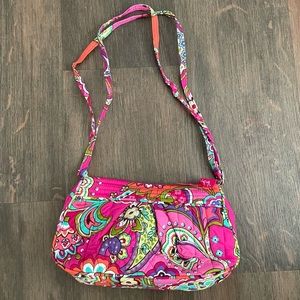 Vera Bradley Frannie Crossbody (Pink Swirls pattern)